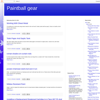 Paintball gear