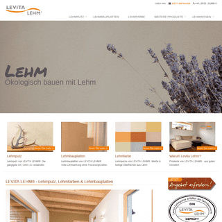 Lehm: Lehmputz, Lehmfarben & Lehmplatten - LEVITA LEHM®