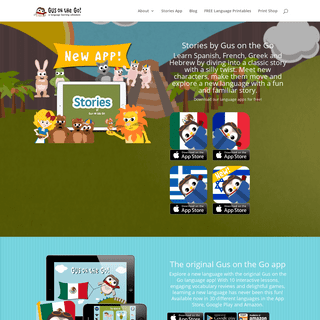 Gus on the Go, a language learning adventure