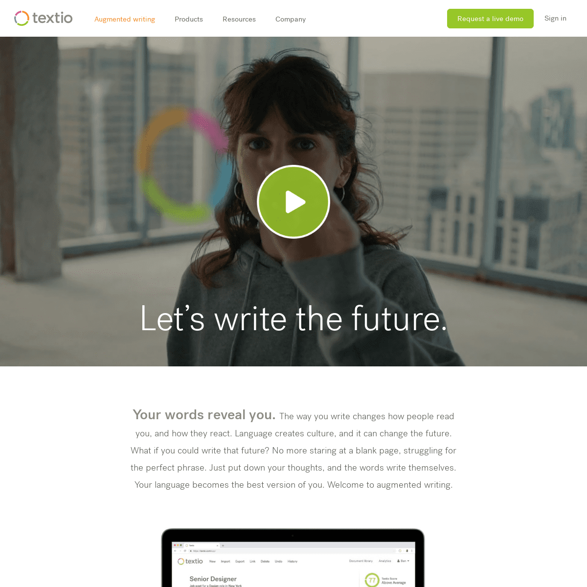 Textio | The augmented writing platform