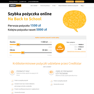 Szybkie pożyczki online do 5 000 zł na dowolny cel | Creditstar