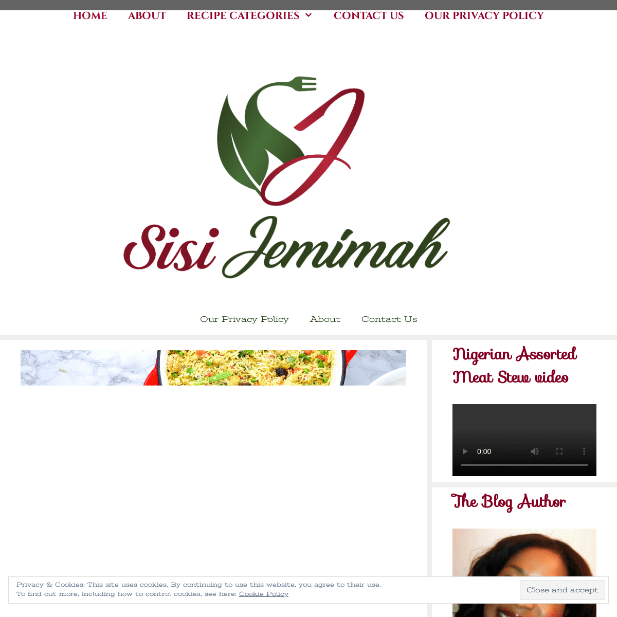 Sisi Jemimah - Conquering Culinary Fears, One Recipe At A Time.......