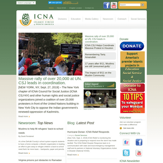 Islamic Circle of North America (ICNA) - Outreach, Education, and Social Services