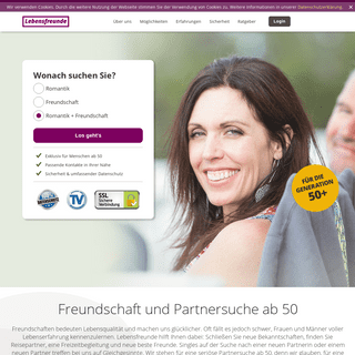Lebensfreunde.de - Freundschaft und Partnersuche ab 50