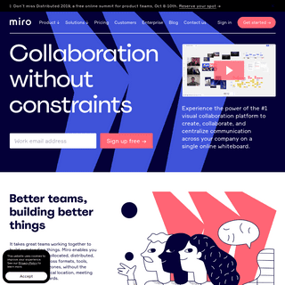 Team Collaboration Software | Miro, formerly RealtimeBoard