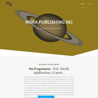Mora Publishing Inc – Programme  and Development. Web, Mobile Applications. Direct Marketing. Animations and more..ora Publishin