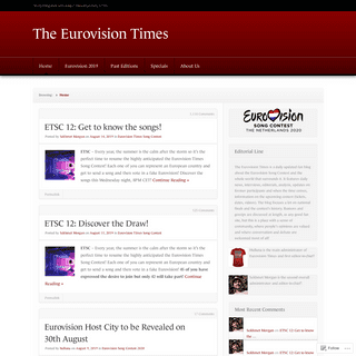 A complete backup of eurovisiontimes.wordpress.com