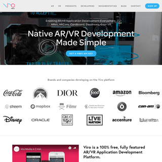 Viro Media - AR & VR App Development Platform | Viro Media