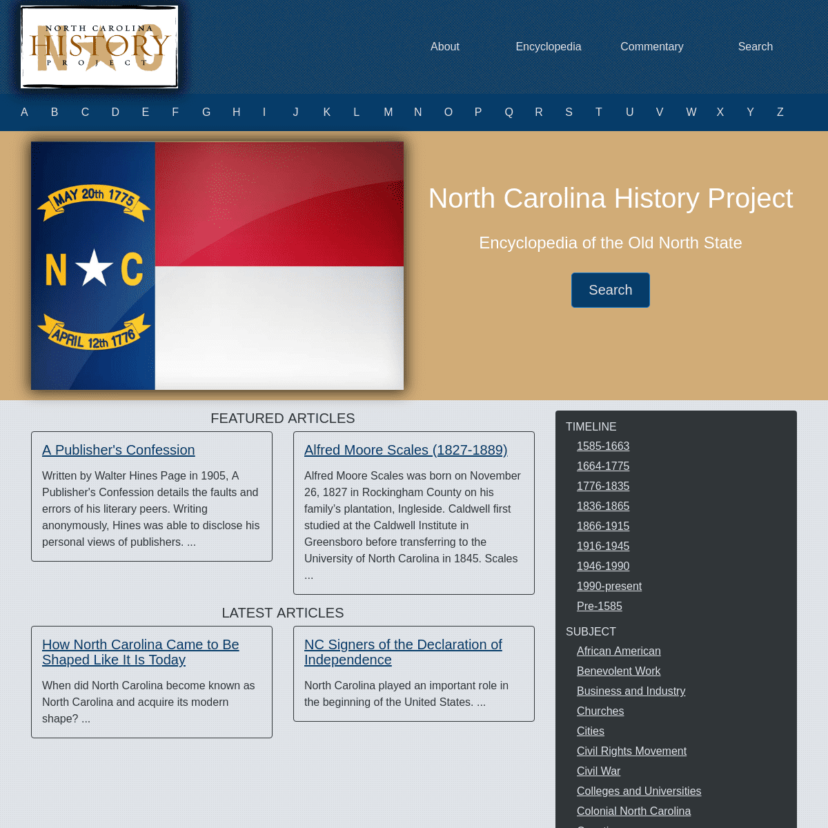 North Carolina History Project - North Carolina History Project