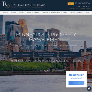 Minneapolis Property Management and Property Managers | Real-Time Leasing