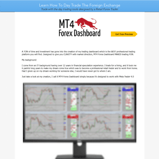 Forex Trading System - MT4 Forex Dashboard