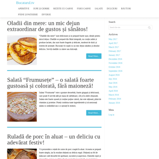 Bucatarul.tv - Retete culinare: mancaruri si deserturi, retete culinare traditionale