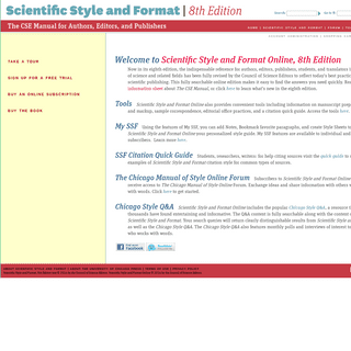 Scientific Style and Format Online - Home Page