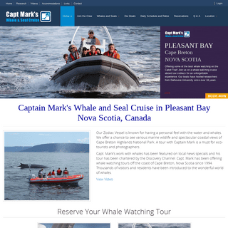 Whale Watching Cape Breton, Nova Scotia, Canada|Capt Marks