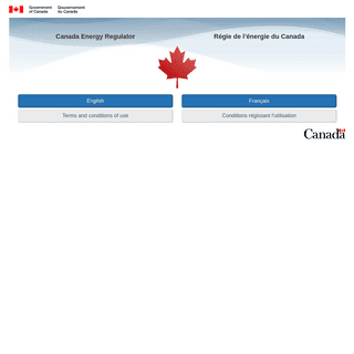 Canada Energy Regulator Site | Site de Régie de l’énergie du Canada