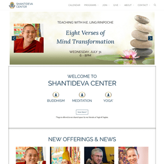Homepage - Shantideva Center