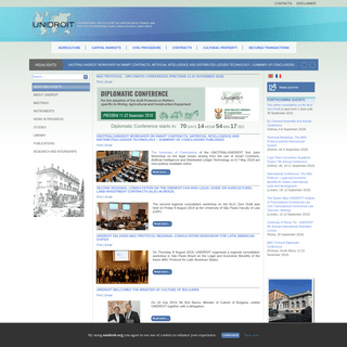 UNIDROIT - News and events