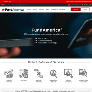 Securities Escrow Software & Solutions | FundAmerica