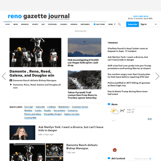 Reno Gazette-Journal - Reno news, community, entertainment, yellow pages and classifieds
