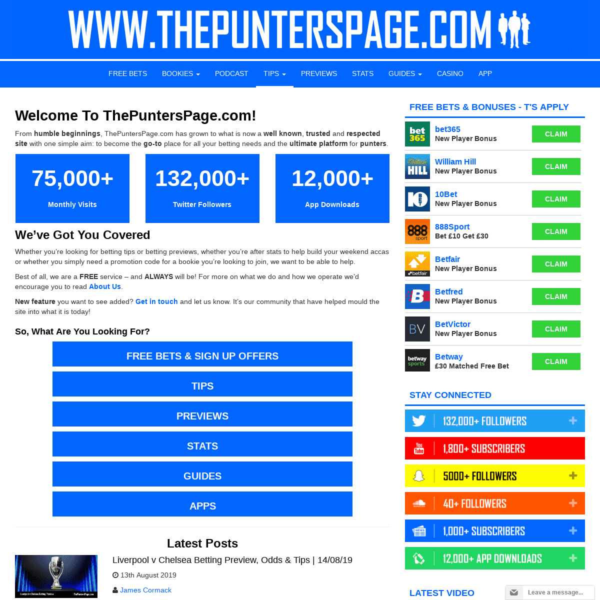 Your Go-To Site For All Things Betting - ThePuntersPage.com