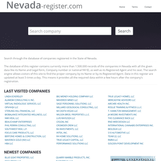 Nevada companies | Nevada-register.com