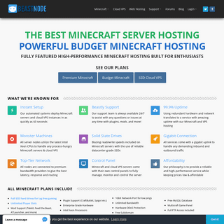 Minecraft Server Hosting | BeastNode