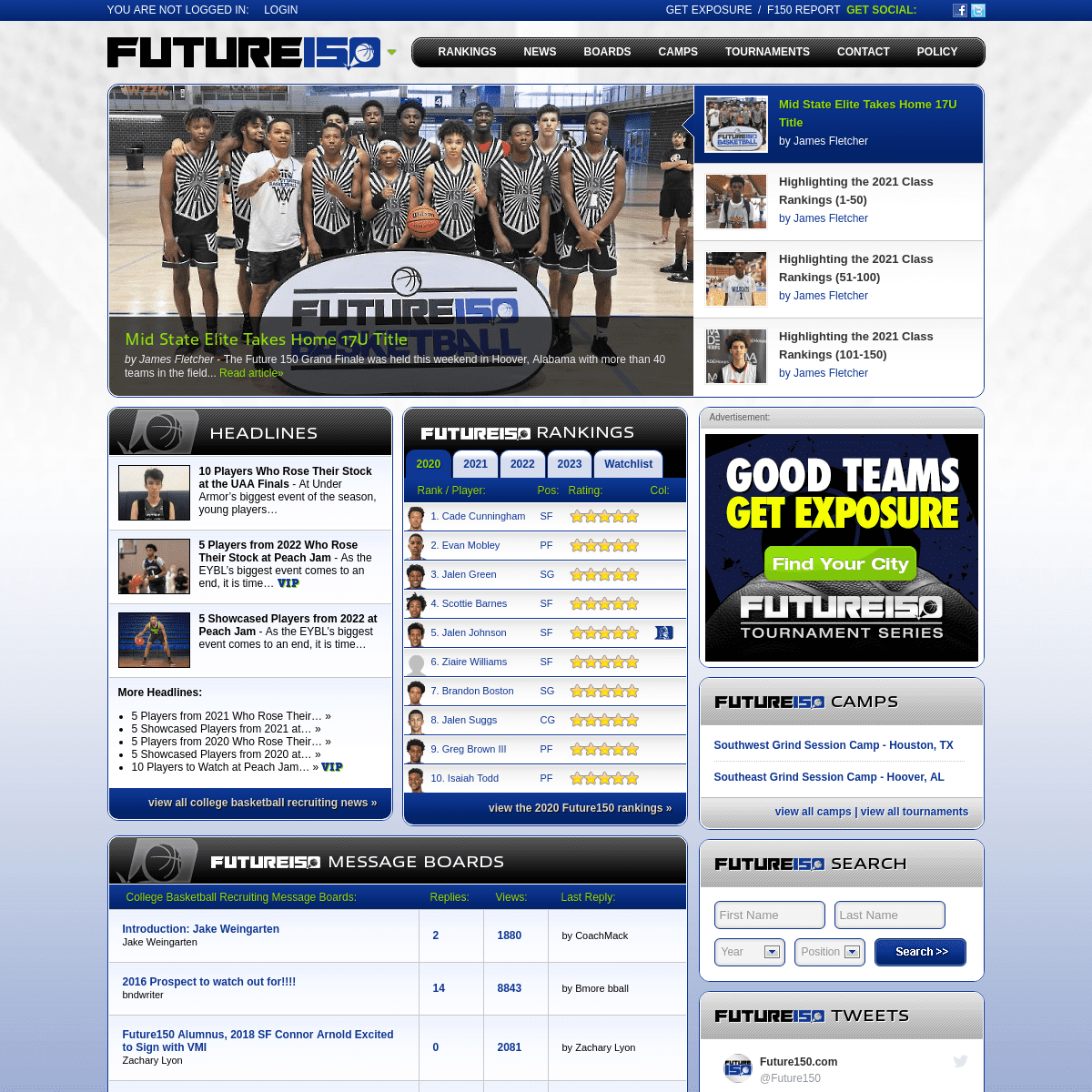Basketball Recruiting News with Player Rankings & Profiles | Future150