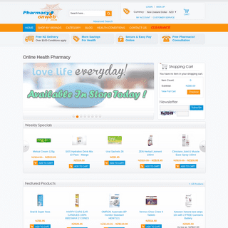 Online Pharmacy New Zealand, NZ Online Chemist Store - Pharmacyonweb.co.nz