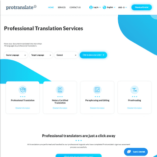 Professional Translation Service Platform - Protranslate