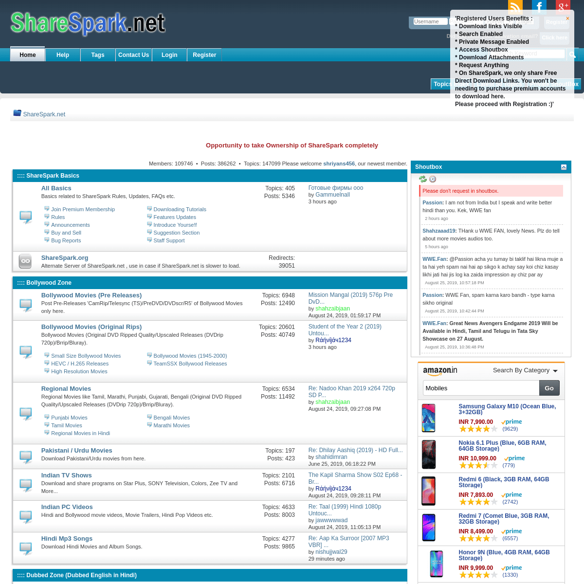ShareSpark.net - Sharing Entire World of Entertainment