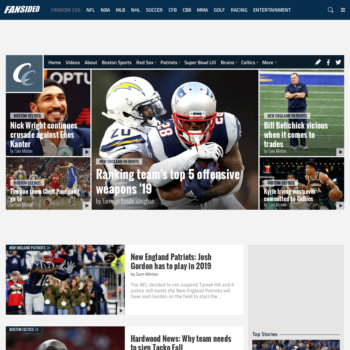 Chowder and Champions - A Boston Sports Site - Red Sox, Patriots, Celtics, Bruins and More!
