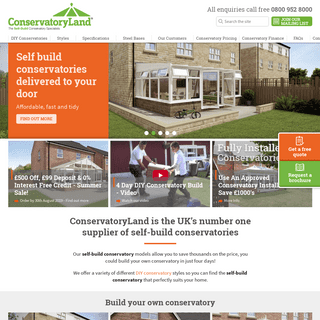 Build Your Own Self Build Conservatory | Conservatory Land