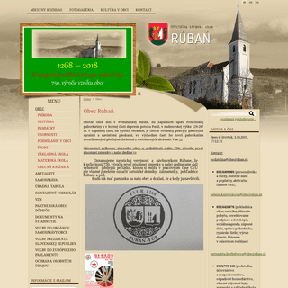 Obec - Oficiálna stránka obce Rúbaň