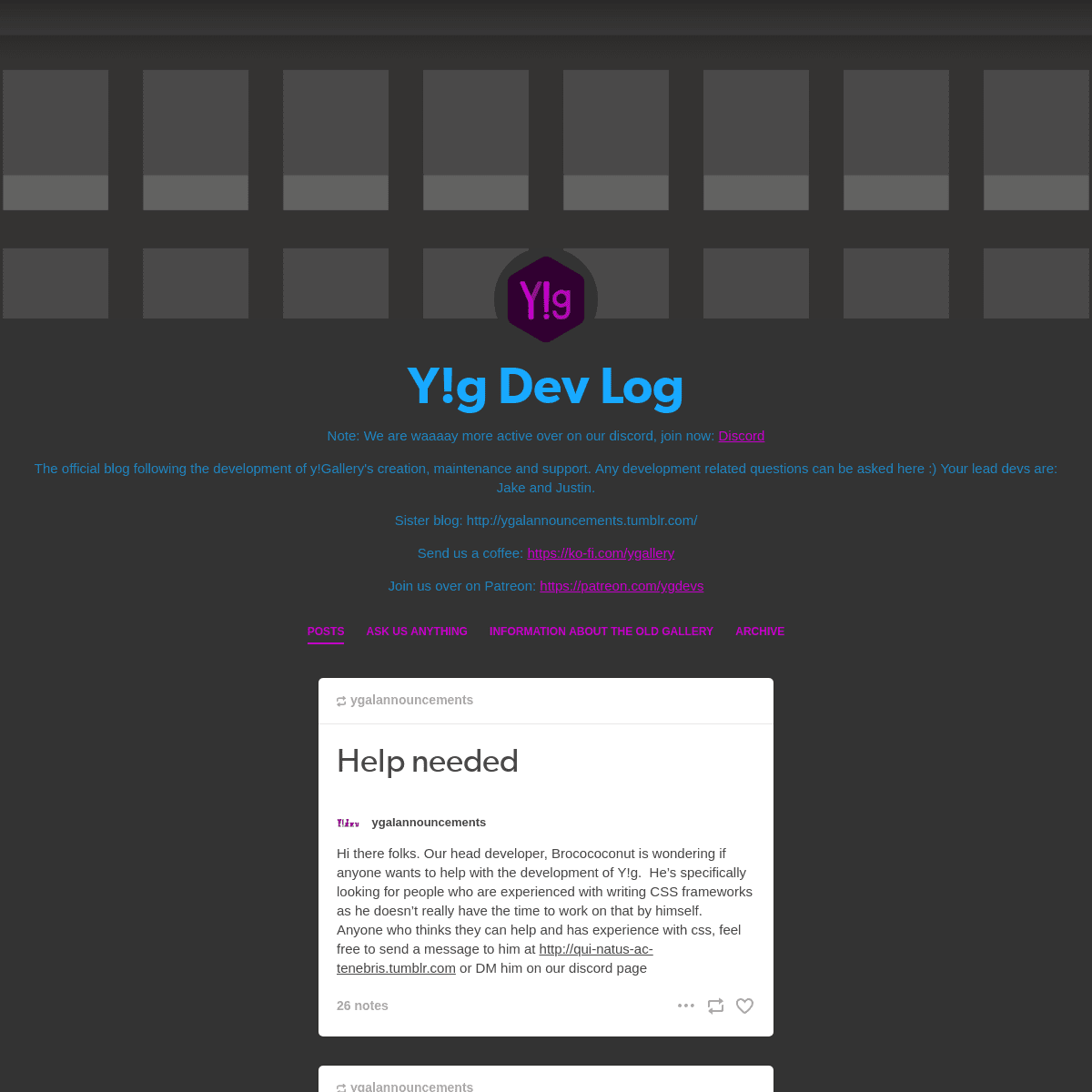 Y!g Dev Log