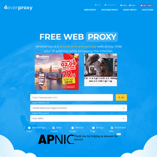 4everproxy: Free Secure Web Proxy | Anonymous Proxy