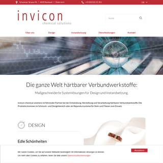 invicon chemical solutions – Verbundwerkstoffe für Design und Instandsetzung