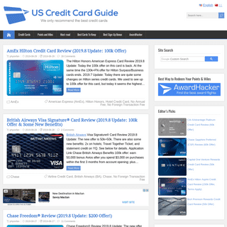 US Credit Card Guide - We only recommend the best credit cards