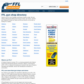 Largest FFL Finder & Gun Shop database - FFL gun dealers directory