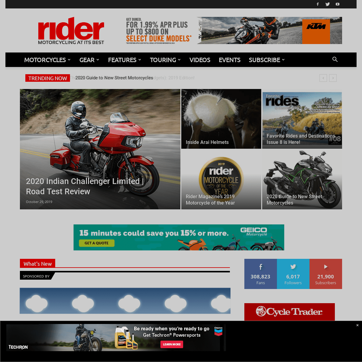 A complete backup of ridermagazine.com