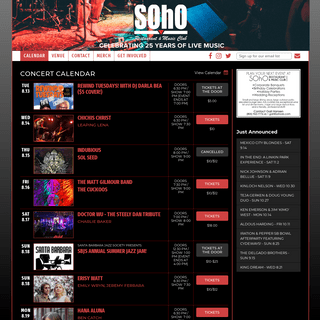 SOhO | Santa Barbara's Premier Live Music Venue for Over 20 Years