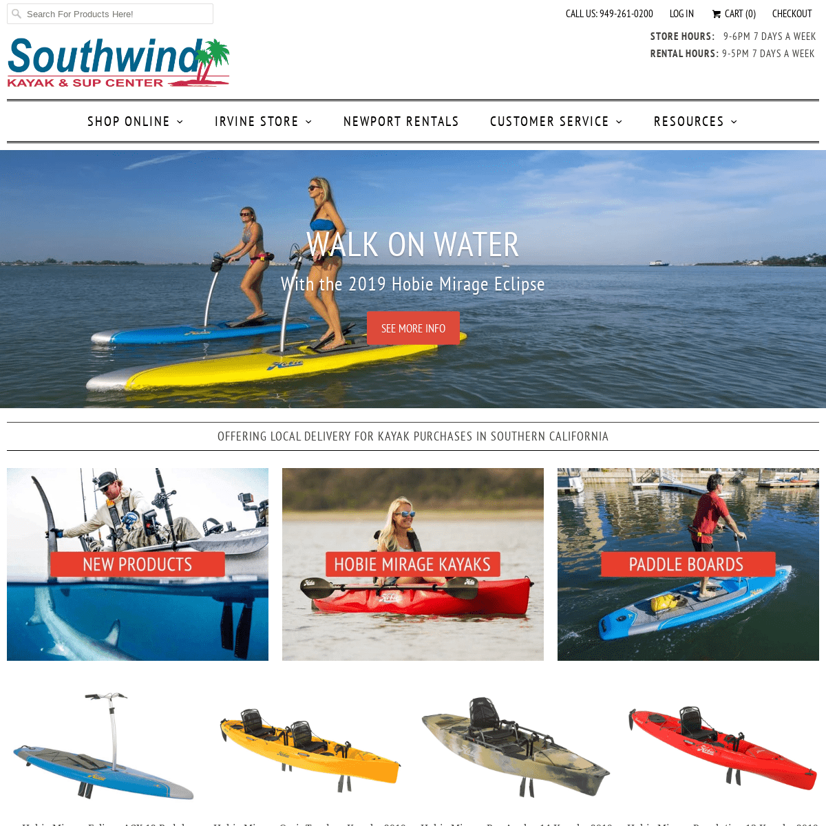 Southwind Kayak Center: Orange County's Hobie Kayak & SUP Dealer