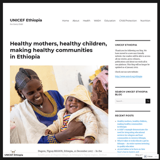 UNICEF Ethiopia – For Every Child