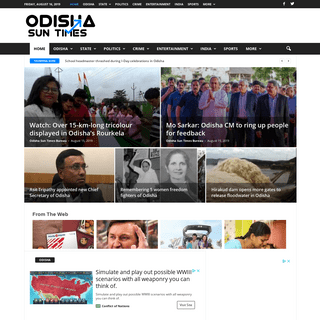 Odisha Sun Times - Odisha Latest News, Breaking News Headlines, Current News Today