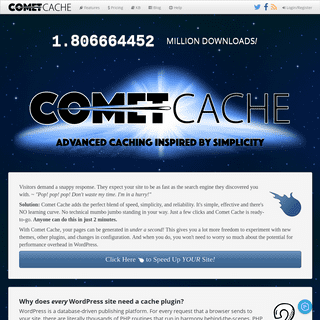 Comet Cache™ | An advanced WordPress cache plugin inspired by simplicity.