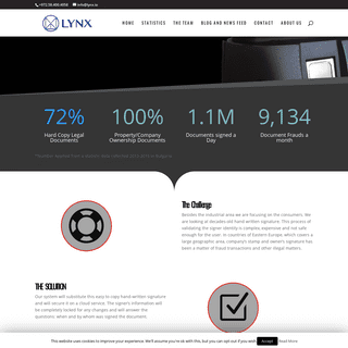Lynx.io | Lynx Stamp | Biometric Validated Stamp