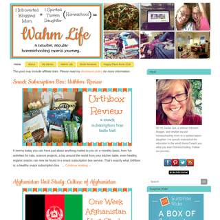 Its a Wahm Life – The journey of a veteran blogger, newbie. secular homeschooling mom.