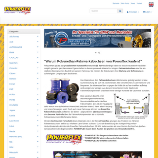 Powerflex Shop - Polyurethane Fahrwerksbuchsen
