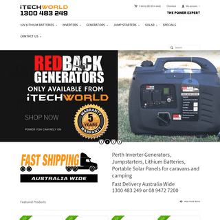 iTechworld - Redback Generators & Jump Starters & Portable Solar Panels