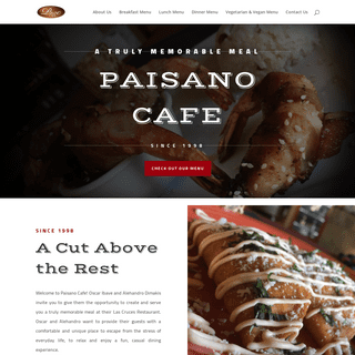 Fine Dining in Las Cruces Paisano Cafe - serving Breakfast, Lunch and Dinner