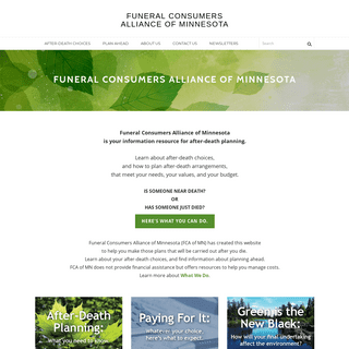 FUNERAL CONSUMERS ALLIANCE OF MINNESOTA - Home